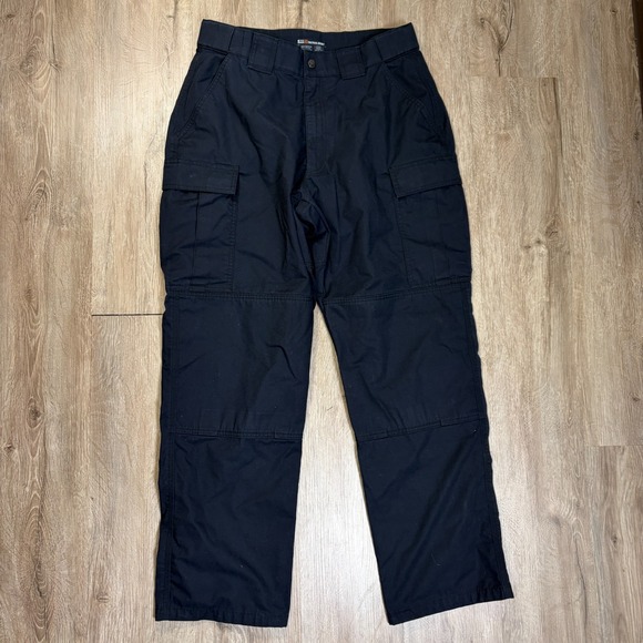 5.11 Tactical Other - 5.11 Men's Relaxed Fit TACLITE TDU Cargo Pants Large 35x31 Navy Blue Work